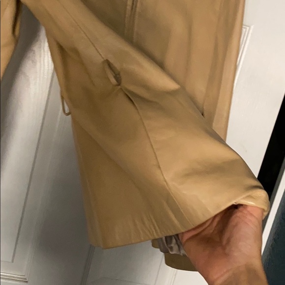 Marc New York Beige Leather Jacket - Picture 6 of 12